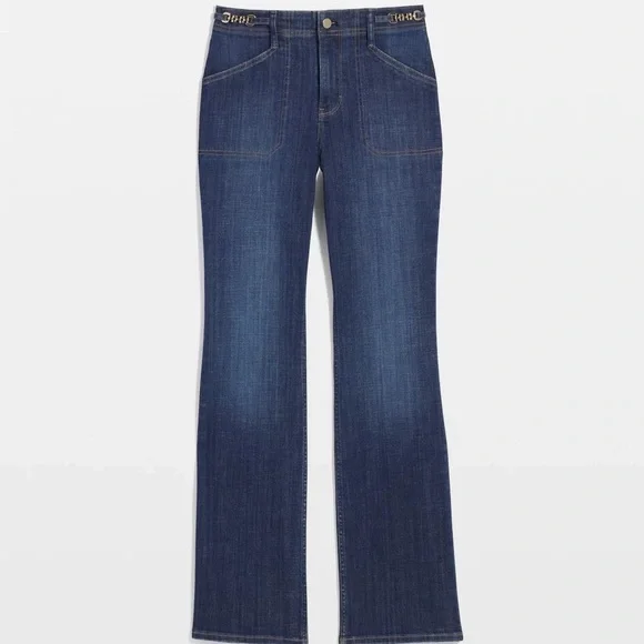 White House Black Market Dark Blue Flare Jeans